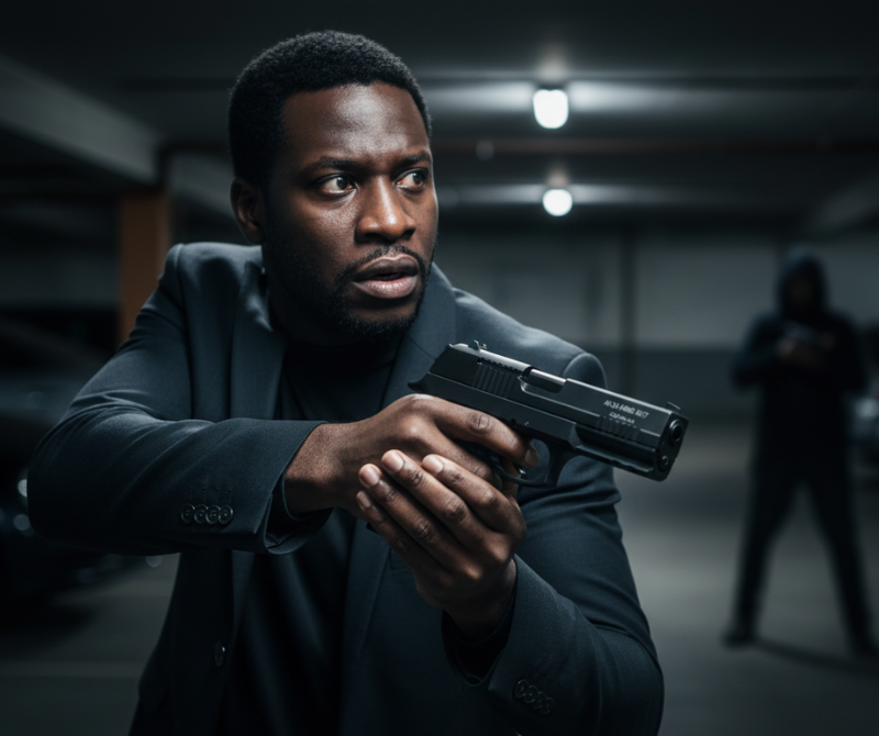 Aksa AK17 Black Blank-Firing Training Tool | Self-Defense Tool | Black